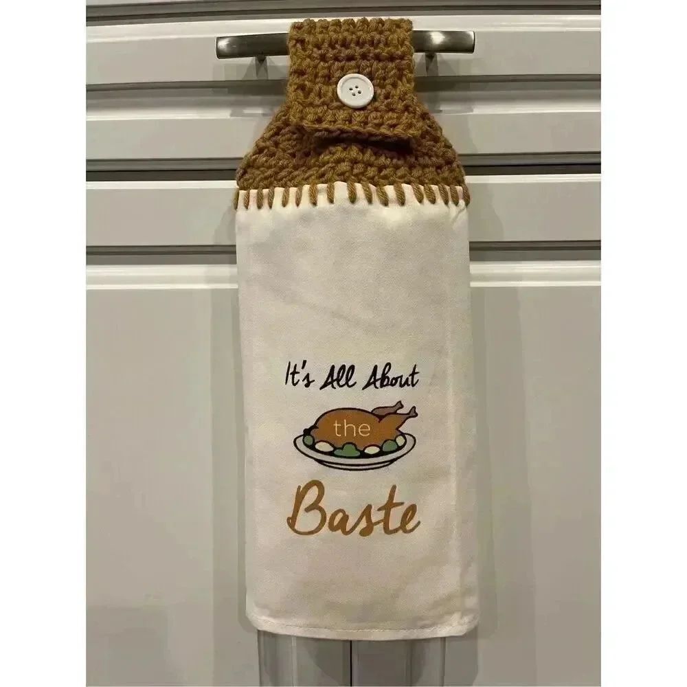 Crochet Top Kitchen Towel- It’s All About The Baste